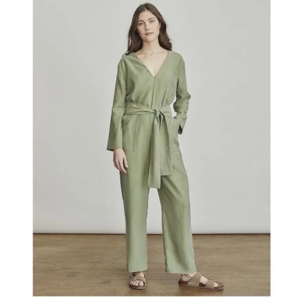 Elizabeth and James ladies olive green jumpsuit romper S